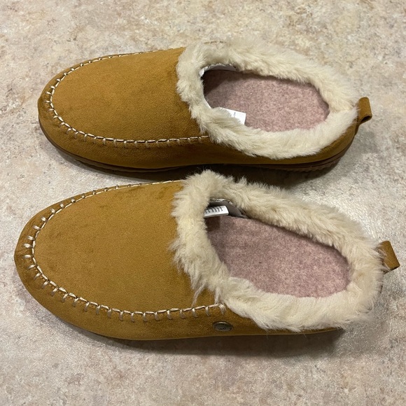 NEW Dearfoams Women's Bern Clog Slipper Whiskey XL 11/12 - Picture 2 of 5